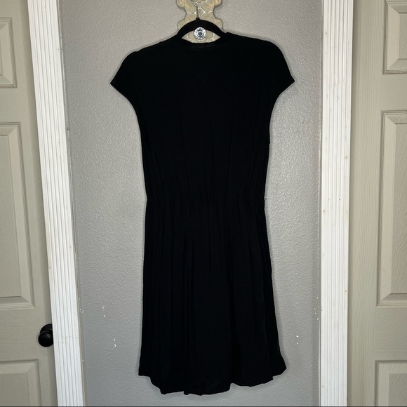 Maeve Button Up Black Dress - Picture 5 of 7